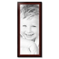 thumbnail image 2 of ArtToFrames 13x33" Matte mahogany Diploma Picture Frame, Brown Wood Poster Frame, with Regular Acrylic and 2 (FBPL-5108), 2 of 7