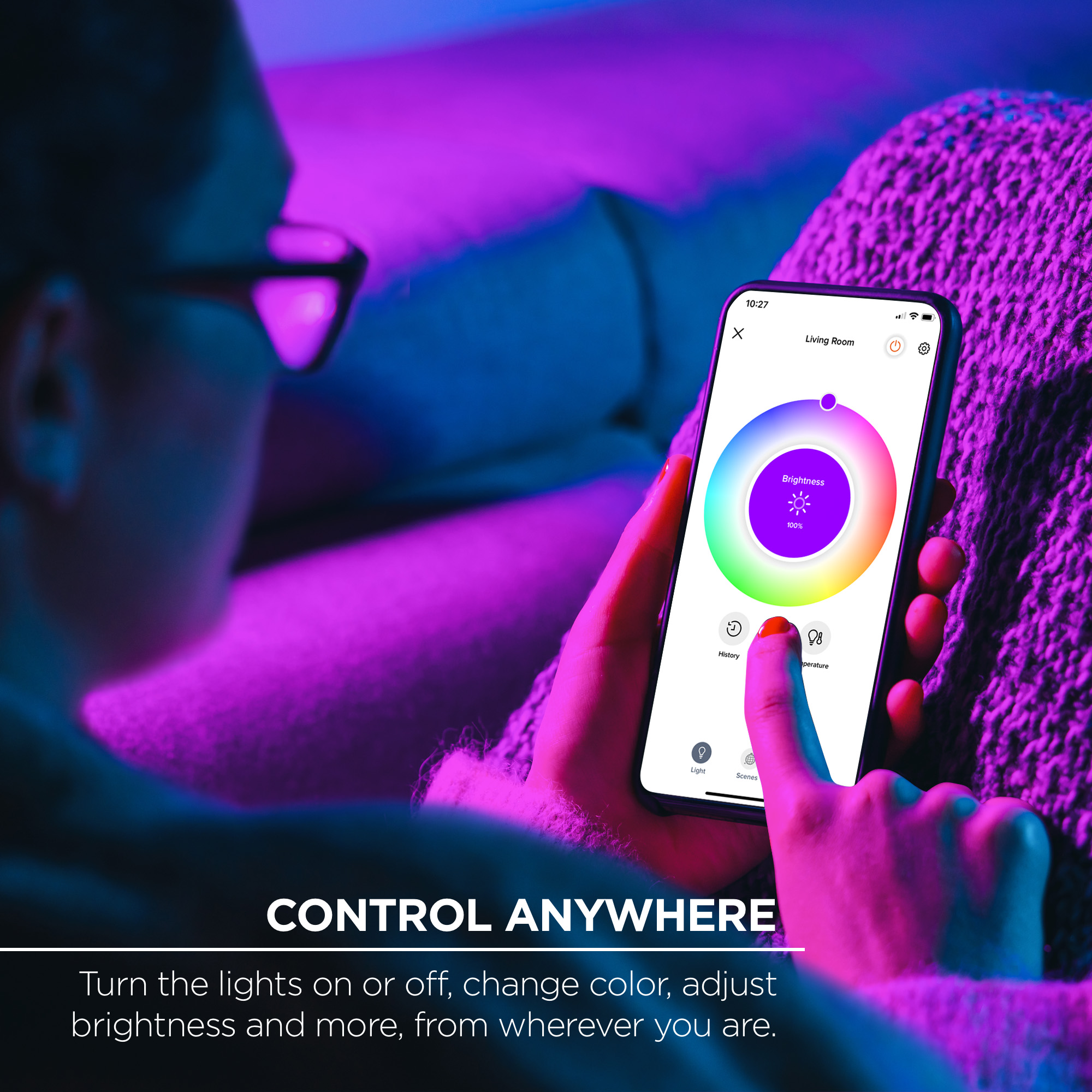 Merkury Smart LED Strip Lights, 16ft RGB Wi-Fi Dimmable photo 3