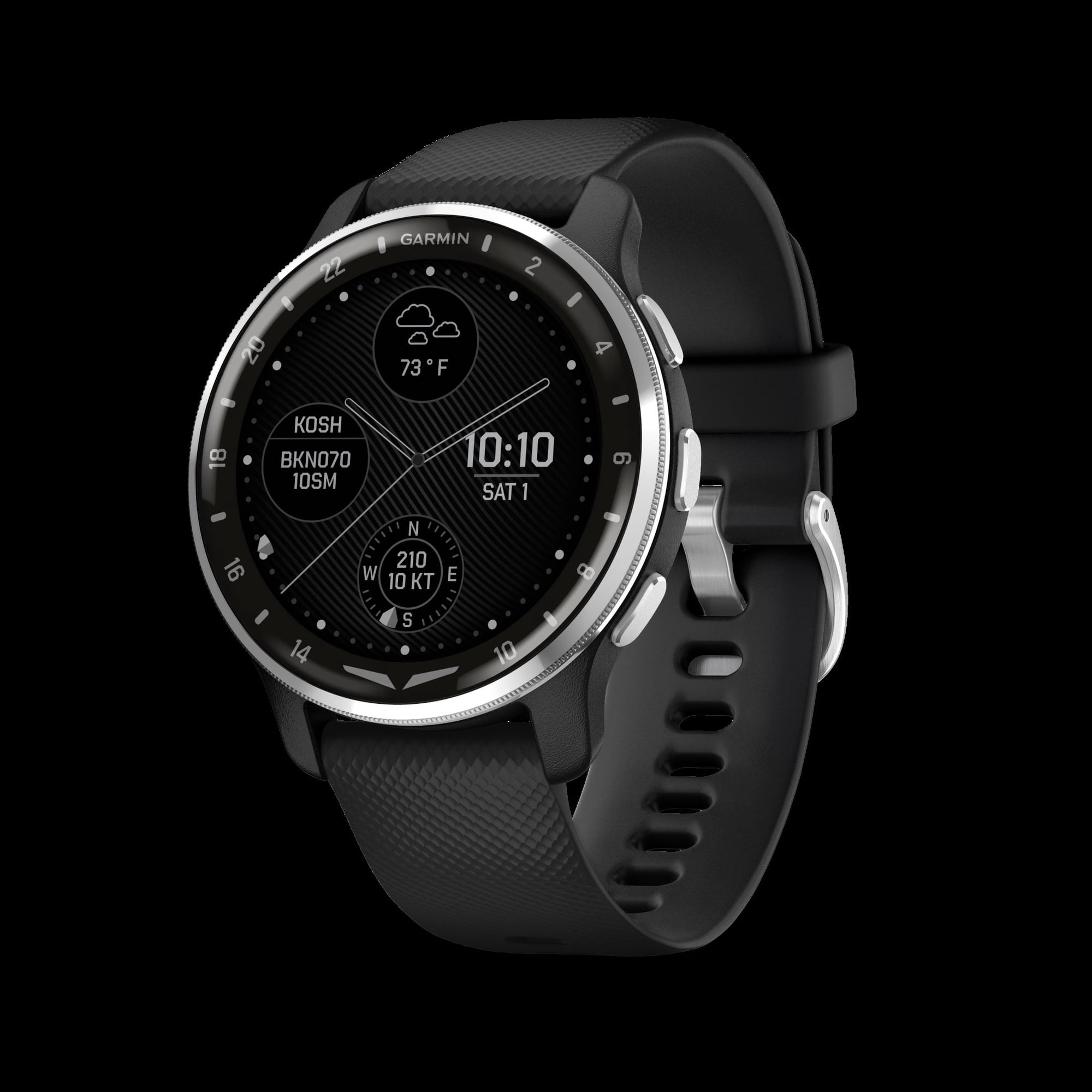 Garmin D2™ Air X10, Touchscreen Aviator Smartwatch with GPS, Aviation Weather, Call and Text, Health and Wellness Features and More, Black