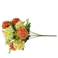 thumbnail image 5 of Artificial Flower Bouquet Home Hotel Silk Cloth Floral Decor Wedding Party Fake Flower, Coral Pink, 5 of 8