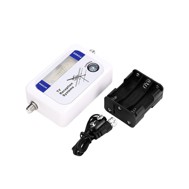 Mini Dvb-T Finder Antena De Televisión Terrestre Digital Antena Detector De Fuerza De Señal Buscador De Señal De Satélite Digital Con Diseño De Brújula Para Señal De Satélite De Televisión Vogacara EL010755-00