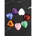 thumbnail image 3 of Gustave 7 Chakra Heart Shaped Stones Set Crystal Therapy Chakra Heart 7 Balancing Reiki Healing Meditation Massage Energy Yoga and Decoration, 3 of 9