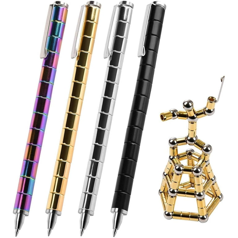  Fidget Toys Pen, Decompression Magnetic Metal Pen