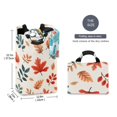 thumbnail image 2 of Yayeee Freestanding Laundry Hamper with Handle Collapsible Large Storage Basket for Clothes, Hand Drawn Autumn Leaves, 2 of 7