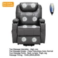 thumbnail image 4 of Hybition Power Lift Recliner Chair w/ Massage, Heat, USB & Type C - Elderly & Adult Sofa-Color:Dark Grey, 4 of 9