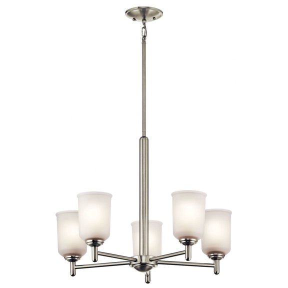 43671NI Kichler Lighting Shailene - 5 light Medium Chandelier - 23.5 inches wide-Brushed Nickel Finish -Traditional Installation