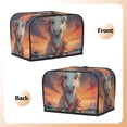 thumbnail image 3 of Haiem Starry Sky Cute Horse Print Toaster Covers 2 Slice Wide Slot,Bread Dust Cover & Fingerprint Protection,Bread Machine Cover,Appliance Covers, 3 of 7