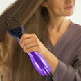 thumbnail image 2 of Royale 4-in-1 Interchangeable Blower Brush Set w/ Volumizing, Straightening & Curling Attachments (Purple), 2 of 5