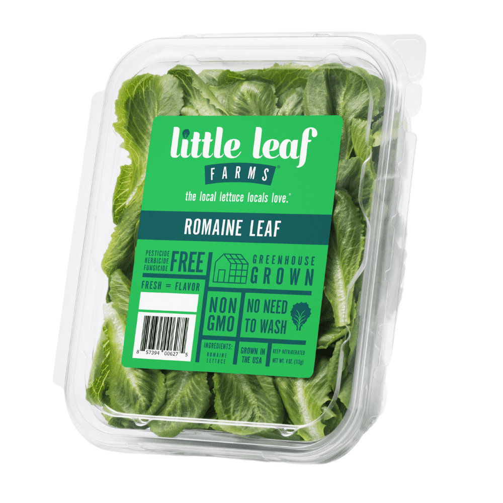 Little Leaf Farms Romaine Leaf, 4 oz Clam Shell, Fresh
