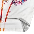 thumbnail image 5 of CLOOCL Short Sleeve T Shirt Tops Colored Dandelion 3D Printed Summer Blouse Oversized, 5 of 6
