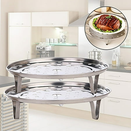 

Taize Stainless Steel Steamer Rack Insert Stock Pot Steaming Tray Stand Cookware