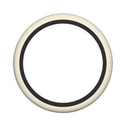 XMXY Car Steering Wheel Cover, Abstract Ivory Polka Dots Non-Slip Jeep Truck Universal Elastic Steering Wheel Protector 15 inch