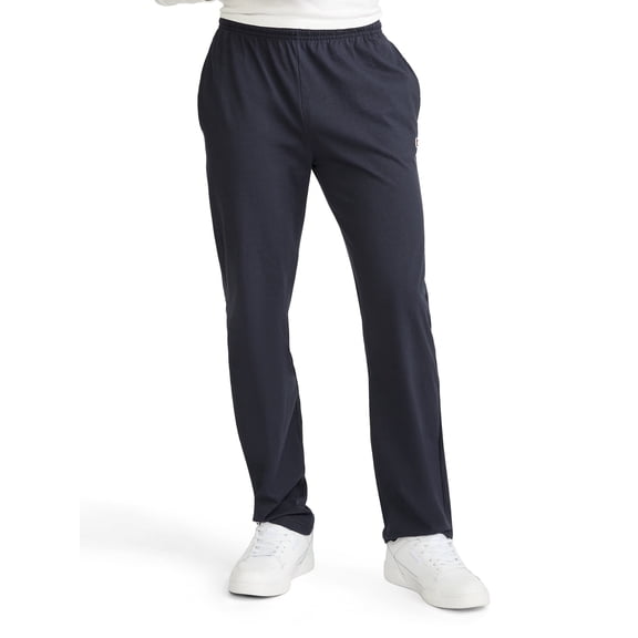 Champion Men's Open-Bottom Lounge Pants, Standard Fit, Lightweight Cotton Blend, Sizes S-4XL