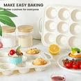 thumbnail image 4 of LQQBOX 1 Pack 12 Cups Cupcake Pan, Non-Stick Muffin Tin for Baking Muffin Cakes, Tart, BPA Free and Dishwasher Safe - With - Colored Dots, 4 of 7