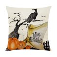 thumbnail image 2 of Chmadoxn Throw Pillows Cute Pumpkin Printed Soft Throw Pillows Thanksgiving Halloween Decorations 18x18 Inch Fall Decorations for Home Sofa, 2 of 2