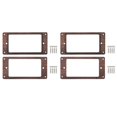 thumbnail image 1 of 4 Piezas Humbucker de Madera de Guitarras Electricas  de Registro de Guitarra Anillo de Montaje de Registro, 1 of 1