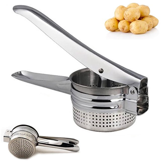 Stainless Steel Potato Masher Rice Fruit Vegetable Juicer Maker Small Kitchen Appliances Juicer Celery Juicer Masticating The Juicer Manual Vegetable Drinker My Bought Items Juice Festive Fruit Slow