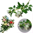 thumbnail image 5 of 2 Pcs Simulation Rose Flowers, Silk Rose Simulated Flower, Silk Rose Bud, Roses Branch Artificial Flower for Weddings and Home Decor 26", 5 of 5