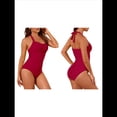 thumbnail image 3 of Trajes de Baño de de una Pieza para Mujer, Trajes de Baño con Control de Abdomen Vino Tinto XXL, 3 of 7