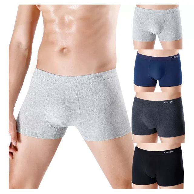4pz Boxer Algodon Caballero Transpirable Trusas Para Hombre