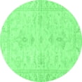 thumbnail image 1 of Ahgly Company Indoor Round Oriental Emerald Green Traditional Area Rugs, 6' Round, 1 of 4