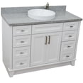 thumbnail image 5 of Bellaterra Home 400700-49S-WH-GYR 49 in. Single Rectangle Sink Vanity with Granite Top, White & Gray, 5 of 27