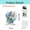 thumbnail image 3 of hulanddfd Desktop Goddesses Ornament, 2D Flat Acrylic Desktop Goddesses Figurine Tabletop Centerpiece Display Stand for Desk Living Room Home Decoration, 3 of 6