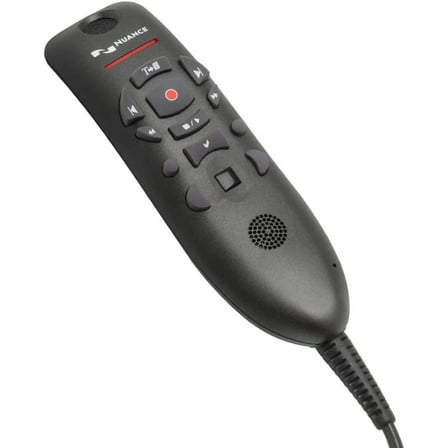 Nuance PowerMic III Microphone for Dragon, Coiled Cord, Black