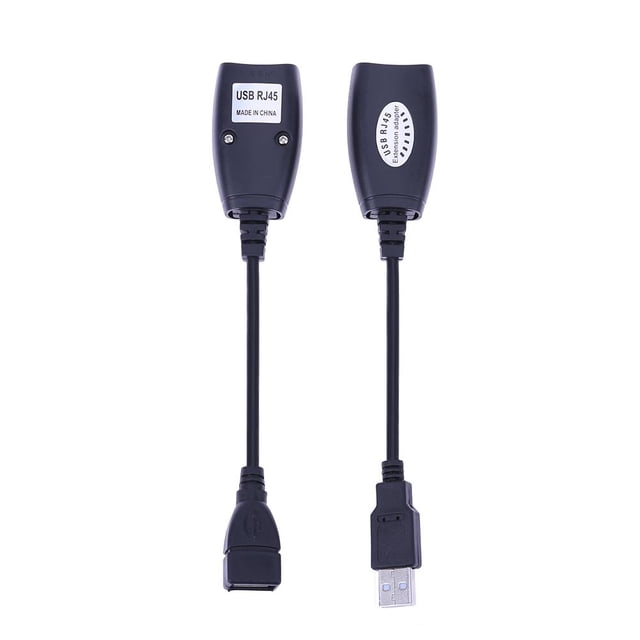 Extensor USB a RJ45 Adaptador extensor de extensión USB 2.0 de hasta 150 pies Likrtyny Componentes de Computadoras