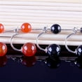 thumbnail image 5 of Opvise Fashion Women Double Sided Faux Agate Ear Jacket Earrings Party Jewelry Gift, 5 of 7