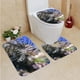 thumbnail image 1 of ABPHQTO Pez león Juego de alfombras de baño de 3 piezas Alfombra de baño Alfombra de contorno y tapa de inodoro, 1 of 2