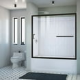 thumbnail image 2 of DreamLine Infinity-Z 56-60 in. W x 60 in. H Semi-Frameless Sliding Tub Door and QWALL-Tub Acrylic Backwall Kit Clear Glass, 2 of 12