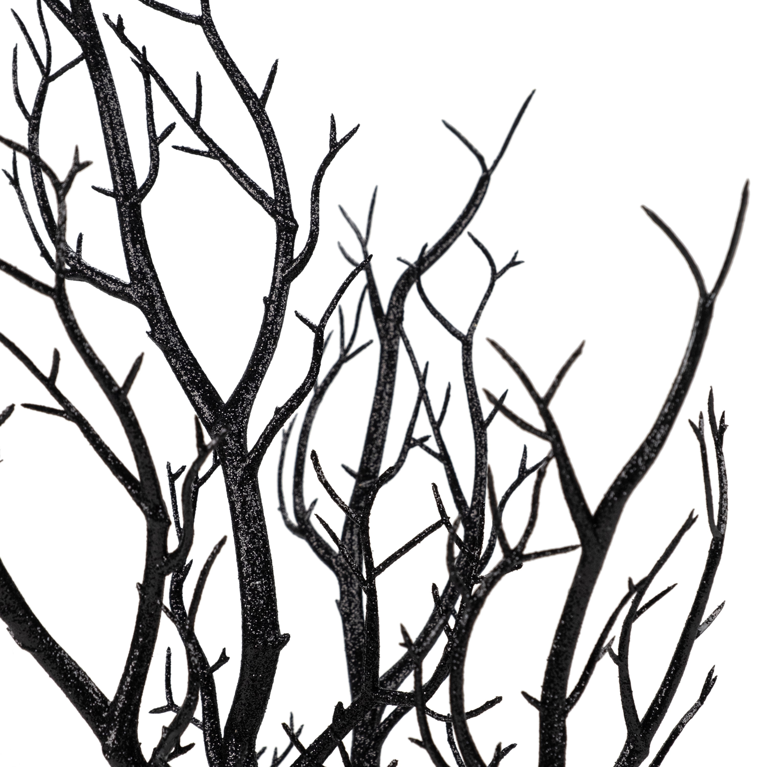 Ghostly Disco Tree Tabletop Decor, Silver & Black, 18", Halloween by Way To Celebrate