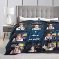 thumbnail image 5 of Custom Blanket with Photo Text Personalized Throw Blanket Customized Picture Blanket for Kid Adult Friends Mother Father Personalized Gift Flannel Blanket for Birthday Gifts, 5 of 6