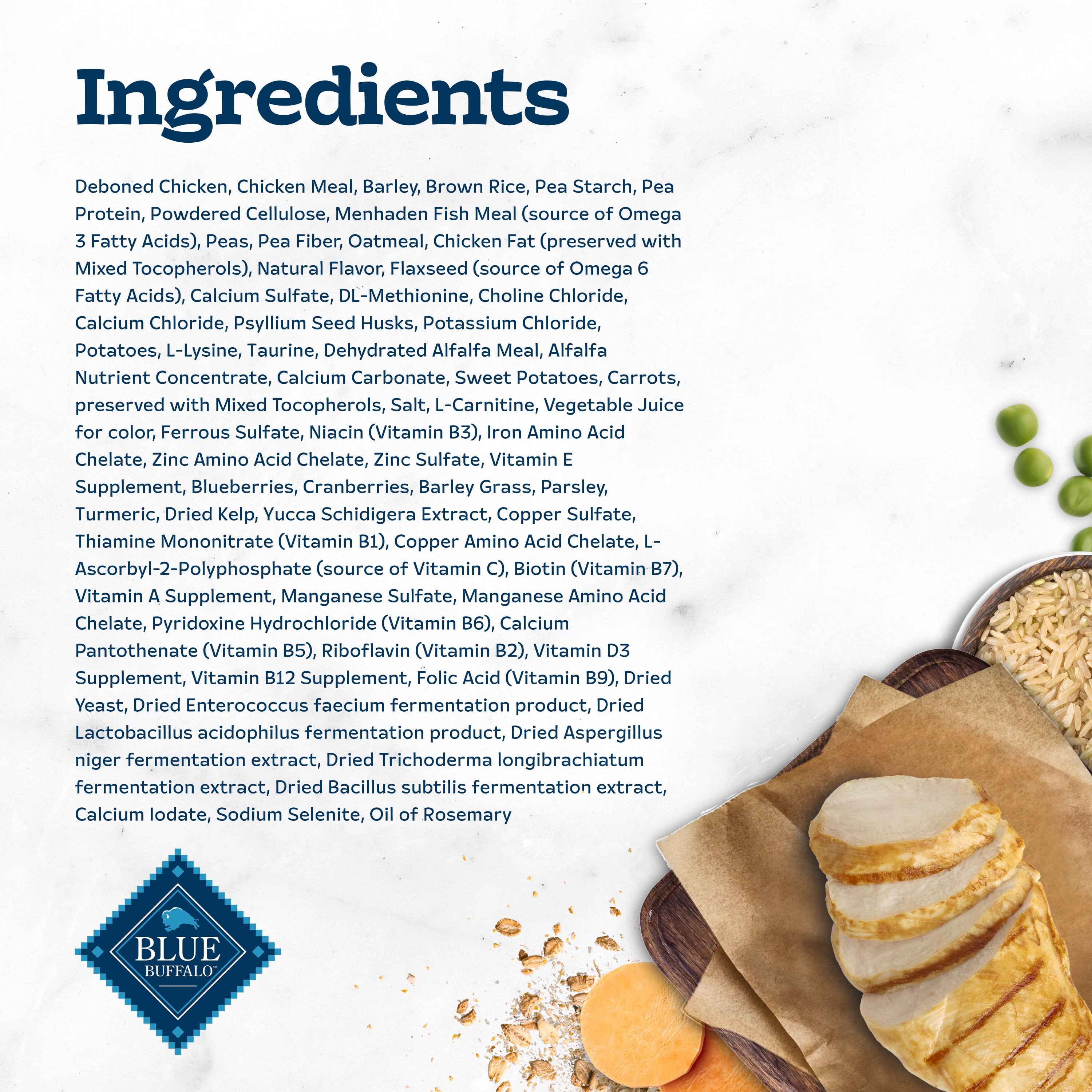 Blue Buffalo Tastefuls Adult Indoor Hairball Weight Control Natural Adult Dry Cat Food, Chicken & Brown Rice, 2.2kg