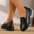 thumbnail image 6 of Purcolt Penny Loafers for Women Business Casual Slip-Ons Loafers Dressy Non Slip Flats Shoes for Work Office Walking Driving, 6 of 9