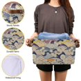 thumbnail image 7 of GZHJMY Japanese Kimono Pattern Foldable Canvas Storage Bin, Sturdy Fabric Storage Basket with Handles, Storage Cube Box for Organizing Shelf Nursery Toy Closet 1PCS#176, 7 of 7