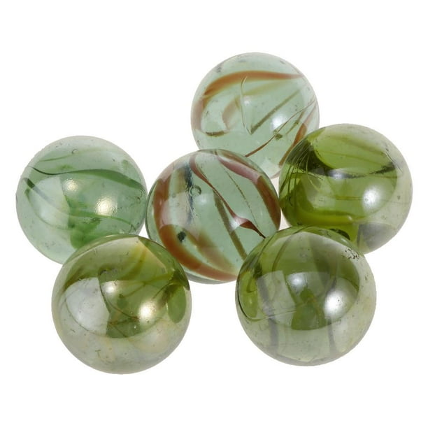 Bolas de vidrio Zulema 6 Piezas 35 Mm Colores Juego de Juguete de canicas para niños