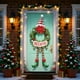 thumbnail image 1 of Cortina navideña para puerta | Cortina festiva para puerta, ideal para decorar paredes y mesas | Cortina festiva de 89 x 183 cm con diseño de lazo, 1 of 7