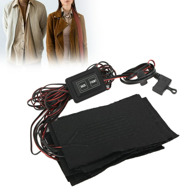 Electric Cloth Heating Pads, 3 Gear Anti Bending Dual Control Carbon Fiber Heating Film for Vest for Jacket