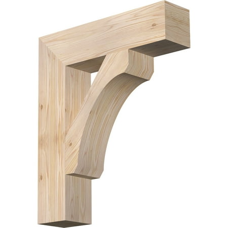 

Ekena Millwork 5 1/2 W x 24 D x 28 H Legacy Block Smooth Bracket Douglas Fir