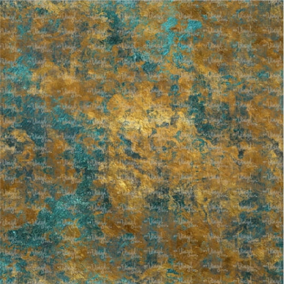 Printed Adhesive Vinyl Old Patina Metal Pattern Permanent Adhesive
