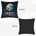 thumbnail image 5 of Celestial Moon & Stars Throw Pillow Covers 18x18in Set of 2 - Stylish Cushion Cases for Couch Bed Car - Perfect for Cosmic Decor, 5 of 7