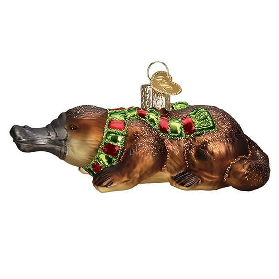 Old World Christmas Platypus Glass Ornament Free Box 12578 New