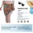 thumbnail image 7 of Bingfone Vintage Butterfly Green Women's Sarong Swimsuit Cover Ups Bathing Suit Coverups Chiffon Beach Wrap Skirts, 7 of 7