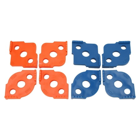 

8Pcs Radius Jig Router Template ABS Woodworking Corner Radius Jig Corner Positioner