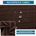 thumbnail image 4 of Mid Century Modern Waterproof Chair Slipcover,Stretch Armless Chair Covers Removable Washable Non-slip Spandex Jacquard Chair Protector for Bedroom Kitchen Living Room Ceremony-6-brown, 4 of 8