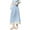 Blue, variant on yillto Women's Plaid A Line Skirts with Ruffle Hem Loose Casual Summer Elastic Waist Long Maxi Skirt
