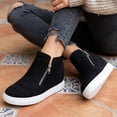 thumbnail image 2 of Cushionaire Hart Womens Casual Shoes with Dual Zippers- Lightweight Hidden Wedge Fashion Sneakers for Women, 2 of 18