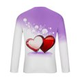 thumbnail image 5 of Valentine's Day T-Shirt for Men, Long Sleeve Graphic Shirts Men, Men Casual Fashion Printing Round Neck Pullover T-Shirt Long Sleeved Tops, 5 of 5